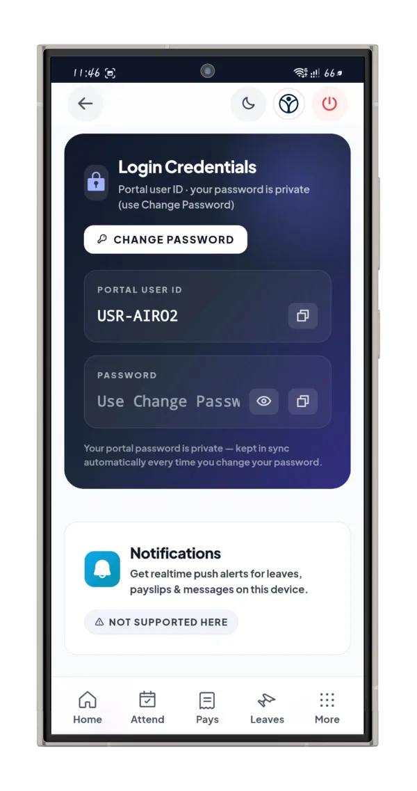 AiroHR Login Credentials